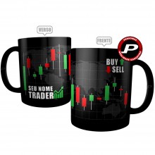 Caneca Trader Preta Personalizada com Nome