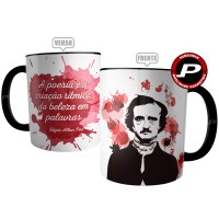 Caneca Frase Edgar Allan Poe Poeta Escritor Literário