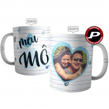 Caneca para Namorado - Meu Mô com foto do Casal