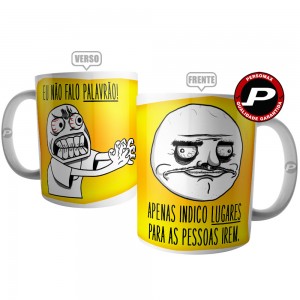 Caneca Meme Palavrão - Zoeira Mandando para Aquele Lugar