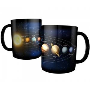 Caneca Sistema Solar Preta