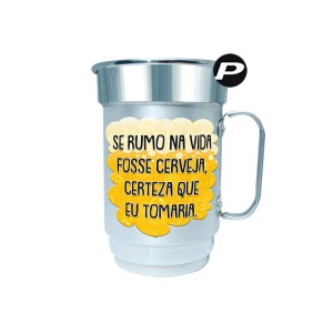 Caneca de Chopp Se Rumo na Vida Fosse Cerveja, Certeza que Eu Tomaria