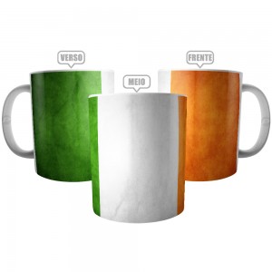 Caneca Bandeira da Irlanda - Flag Ireland