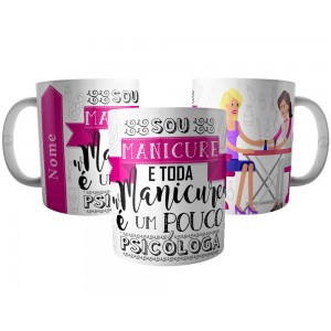 Caneca Manicure Personalizada com Nome