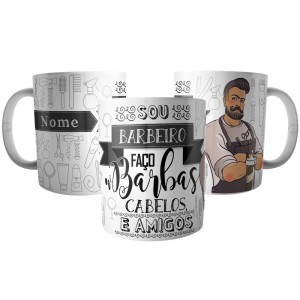 Caneca Barbeiro Personalizada com Nome