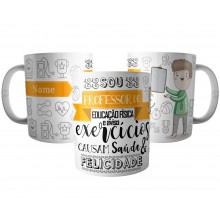 Caneca Professor de Educação Física Personalizada com Nome