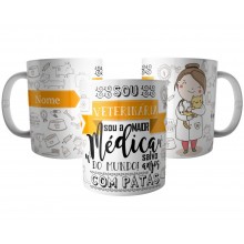 Caneca Veterinária Personalizada com Nome