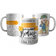 Caneca Veterinário Personalizada com Nome