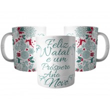 Caneca Feliz Natal e um Próspero Ano Novo - Presente Natal