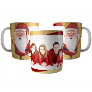 Caneca Papai Noel com foto - Presente de Natal