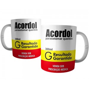 Caneca Acordol Caixa de Remédio Divertida