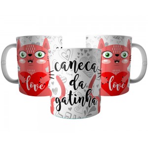 Caneca para Namorada - Caneca da Gatinha