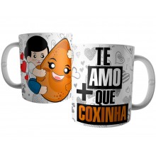 Caneca para Namorado - Te Amo mais que Coxinha