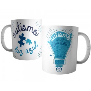 Caneca Autismo Luz Azul