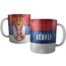 Caneca Bandeira da Sérvia