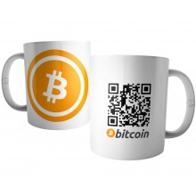 Caneca Bitcoin Personalizada com QR Code