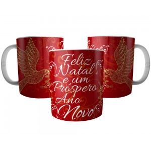 Caneca Feliz Natal e um Próspero Ano Novo