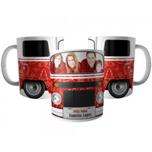 Caneca Kombi de Natal