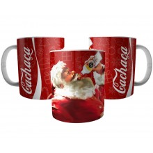 Caneca Papai Noel Bebendo Cachaça 