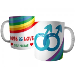 Caneca Gay Love is Love Personalizada
