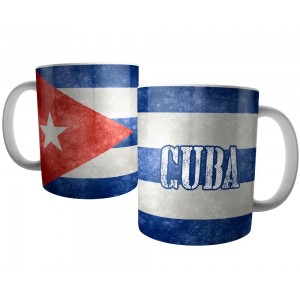 Caneca Bandeira de Cuba